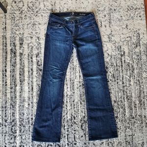NWOT 7 For All Mankind dark bootcut jeans petite